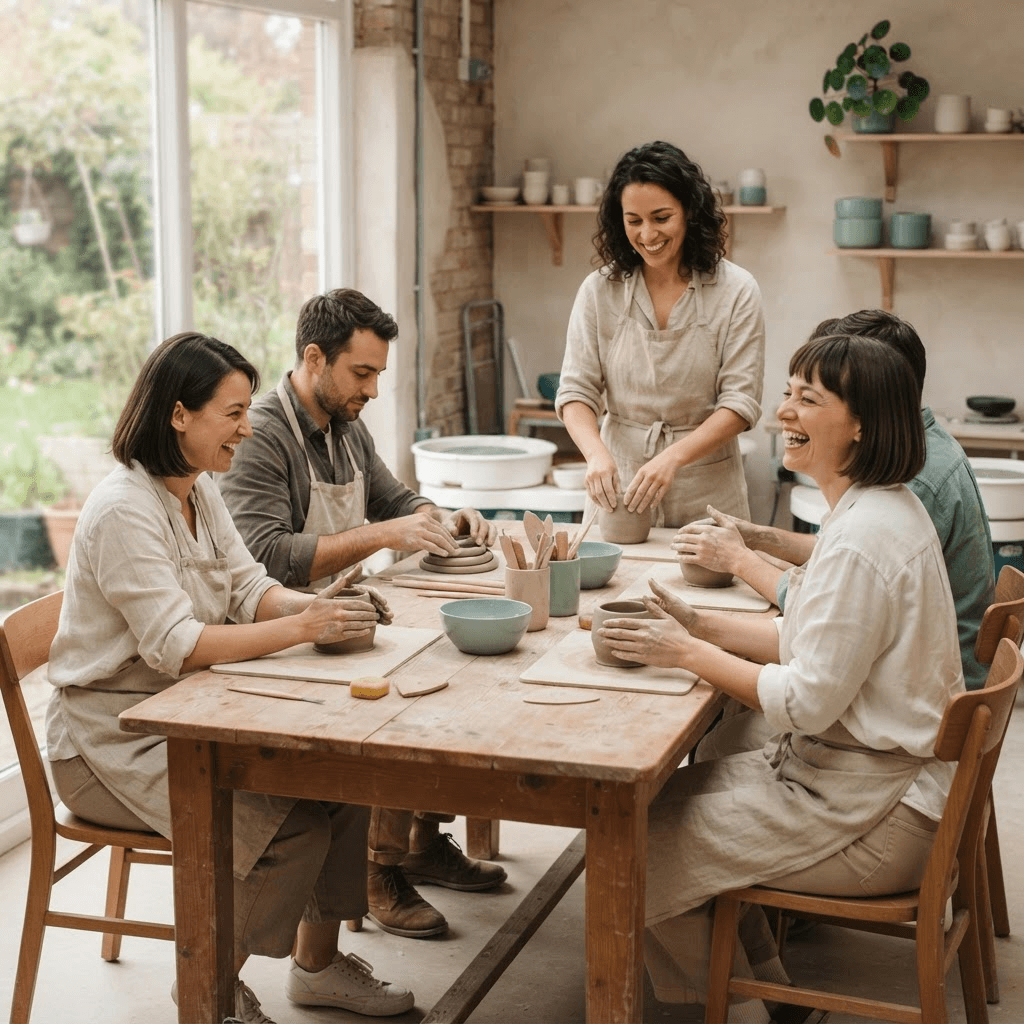 A hands-on creative workshop around a shared table